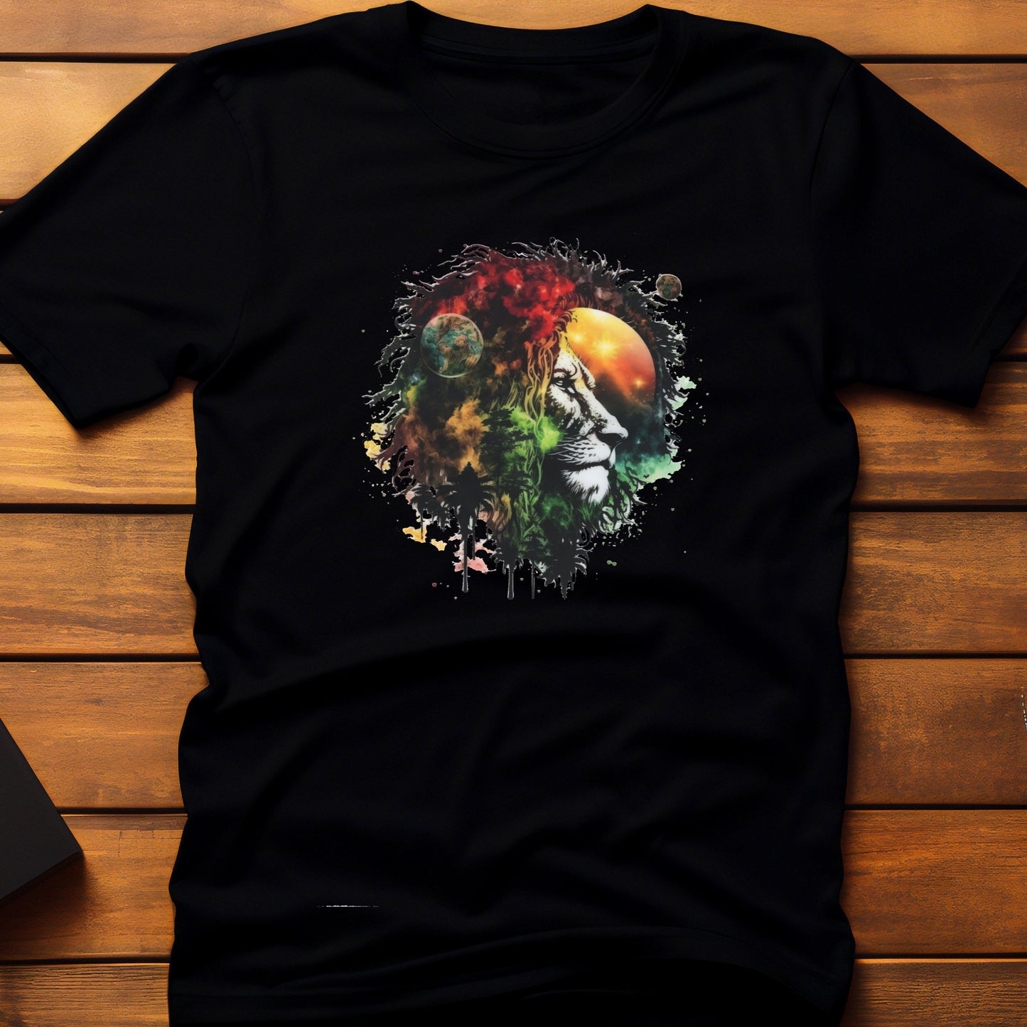 Juneteenth Lion Planet T-Shirt